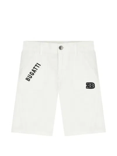 Bugatti Kids' Logo-detail Shorts In White