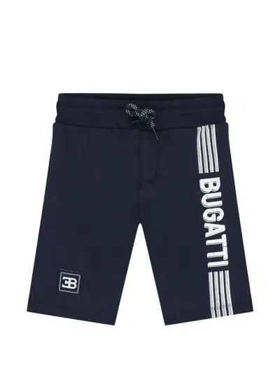 Bugatti Logo-print Drawstring Shorts In Blue