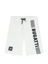 Bugatti Logo-print Drawstring Shorts In White