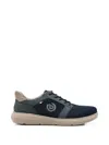 Bugatti Logo-patch Mesh-panel Sneakers In Blue