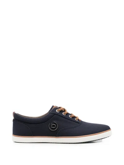 Bugatti Logo-plaque Lace-up Sneakers In Blue