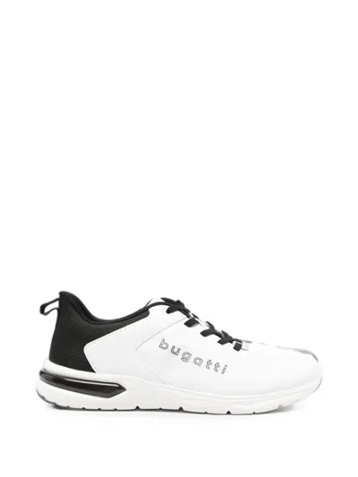 Bugatti Logo-print Panelled Sneakers In White