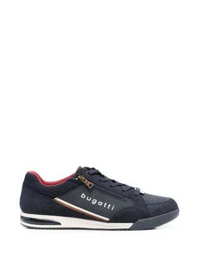 Bugatti Logo-print Zip-detail Sneakers In Blue