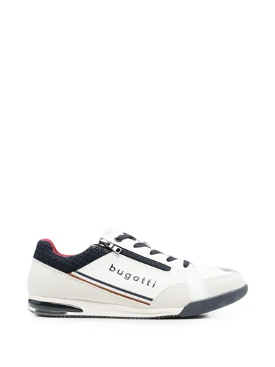 Bugatti Logo-print Zip-fastening Sneakers In White
