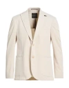 Bugatti Man Blazer Beige Size 44 Cotton, Polyester In Neutral