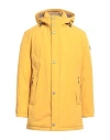 Bugatti Man Coat Yellow Size 44 Polyester, Cotton In Yellow