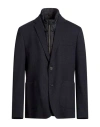 Bugatti Man Jacket Navy Size 50 Polyester, Viscose, Elastane In Black