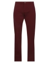 Bugatti Man Pants Brick Size 35w-32l Cotton, Elastane In Red