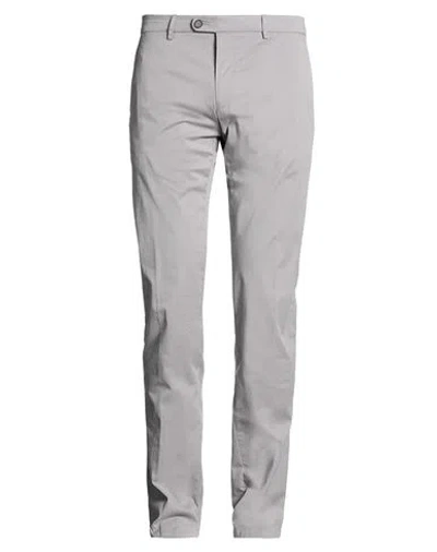 Bugatti Man Pants Grey Size 42 Cotton, Elastane In Gray