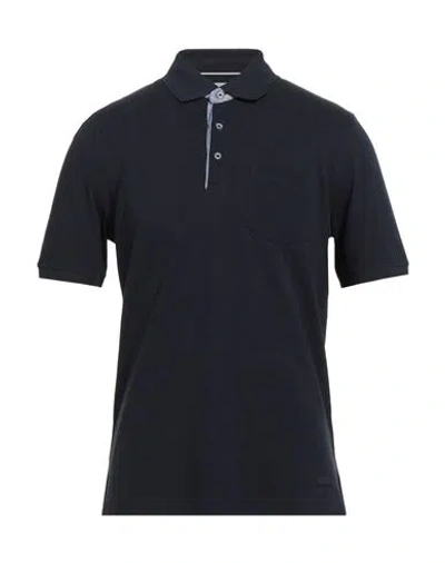 Bugatti Man Polo Shirt Midnight Blue Size S Cotton