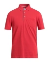 Bugatti Man Polo Shirt Red Size S Cotton In Red