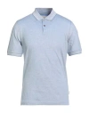 Bugatti Man Polo Shirt Sky Blue Size S Cotton In Blue