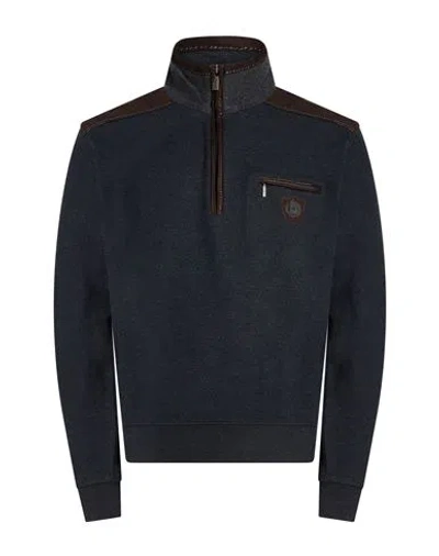 Bugatti Man Sweatshirt Charcoal Size S Cotton, Polyester In Grey