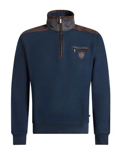 Bugatti Man Sweatshirt Navy Size S Cotton, Polyester