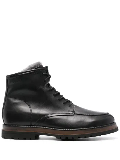 Bugatti Marc Leather Boots In Black