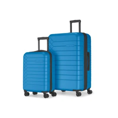 Bugatti Mecca 2 Piece Hardside Luggage Set With Expansion In Azure