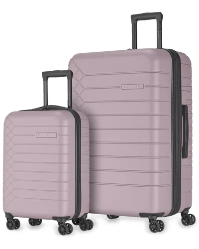 Bugatti Mecca Expandable 2pc Luggage Set In Purple