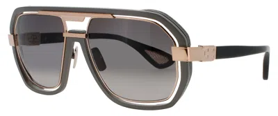 Bugatti Men's 08 Sunglasses 58-18-145 With Case Included In Mgm/rg - Matte Gunmetal/rose Gold / Grey Gradient