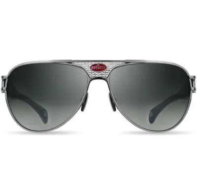 Bugatti Men's 42 Mm Black Sunglasses In Gray
