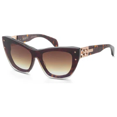 Bugatti Tortoiseshell-effect Cat-eye Sunglasses In Brown