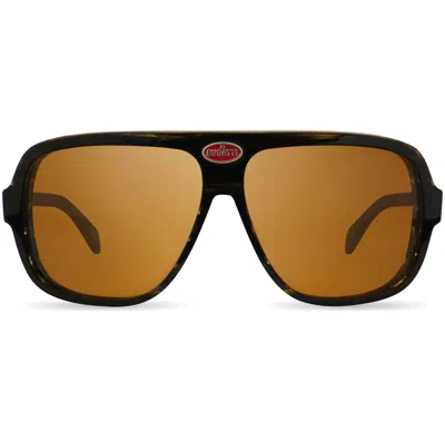 BUGATTI MEN'S 60 MM BROWN SUNGLASSES