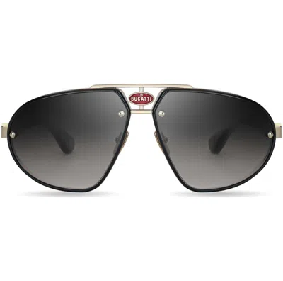 Bugatti Men's 63 Mm Black Sunglasses