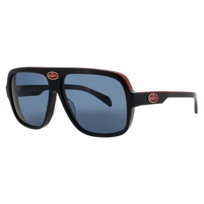 Bugatti Men's Black Rectangular Sunglasses 06bk In ["black"]