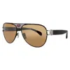 Bugatti Men's Black Rectangular Sunglasses 11bkss In ["black"]
