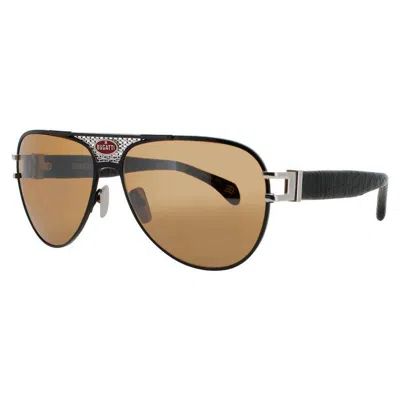 Bugatti Men's Black Rectangular Sunglasses 11bkss In ["black"]