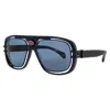 Bugatti Men's Blue Rectangular Sunglasses 07dkblubk In ["blue"]