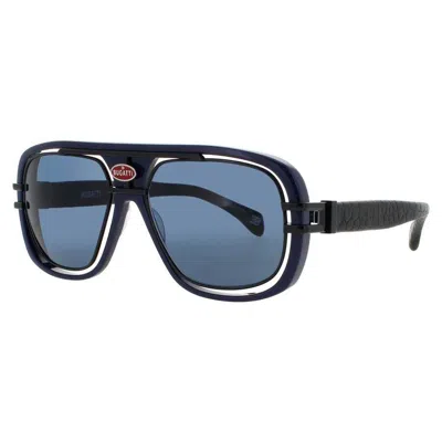 Bugatti Men's Blue Rectangular Sunglasses 07dkblubk In ["blue"]