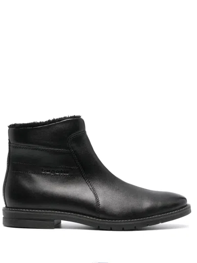 Bugatti Merlo Leather Boots In Black