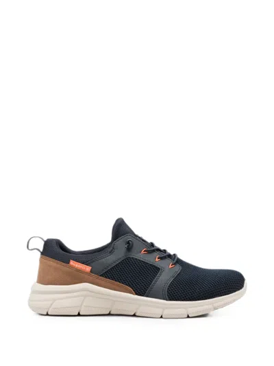 Bugatti Mesh-panelled Lace-up Sneakers In Blue