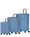 Bugatti Munich 3 Piece Hardside Luggage Set With Expansion