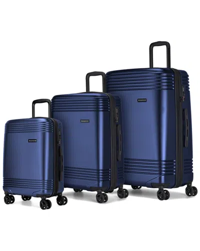 Bugatti Nashville 3pc Expandable Luggage Set In Blue
