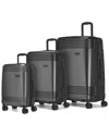 Bugatti Nashville 3pc Expandable Luggage Set In Grey