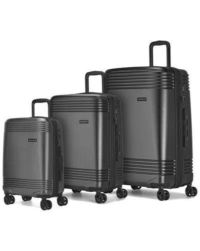 Bugatti Nashville 3pc Expandable Luggage Set In Grey