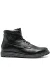 Bugatti Pako Evo Leather Boots In Schwarz