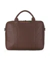 Bugatti Palermo 13" Leather Briefcase In Cognac