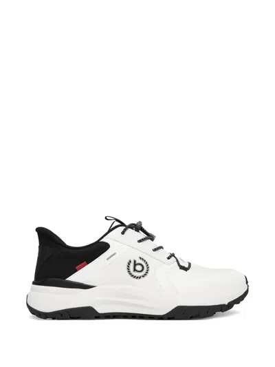 Bugatti Panelled Toggle-fastening Sneakers In White