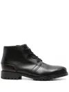 Bugatti Paule Leather Ankle Boots In Black