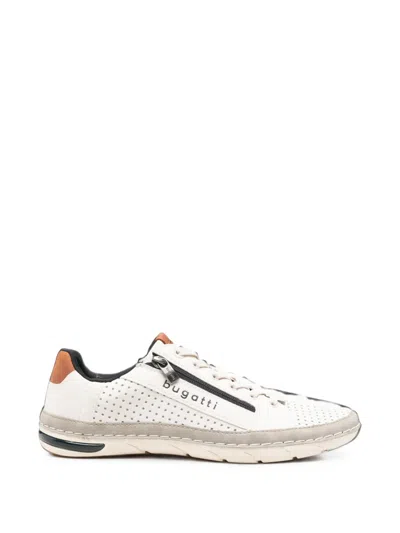 Bugatti Perforated Side-zip Sneakers In Animal Print