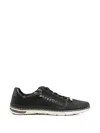 Bugatti Perforated Side-zip Sneakers In Black