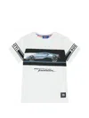 Bugatti T-shirt Mit Print In White