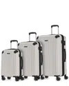 Bugatti Pvg Expandable 3pc Luggage Set In Multi