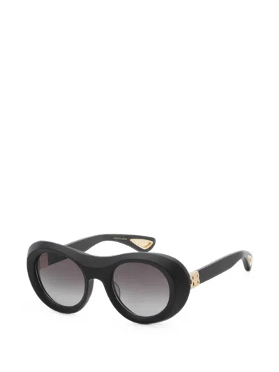 Bugatti Round-frame Sunglasses In Black