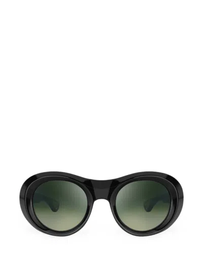 Bugatti Round-frame Sunglasses In Black