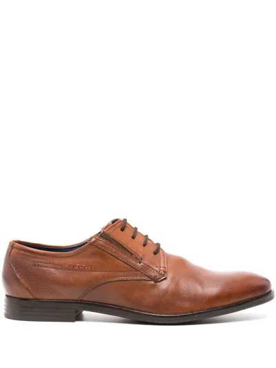 Bugatti Savio Evo Leather Derby Shoes In Brown