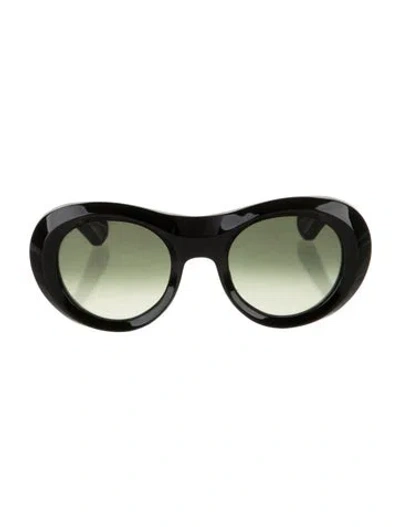 Pre-owned Bugatti Shield Gradient Sunglasses In Black