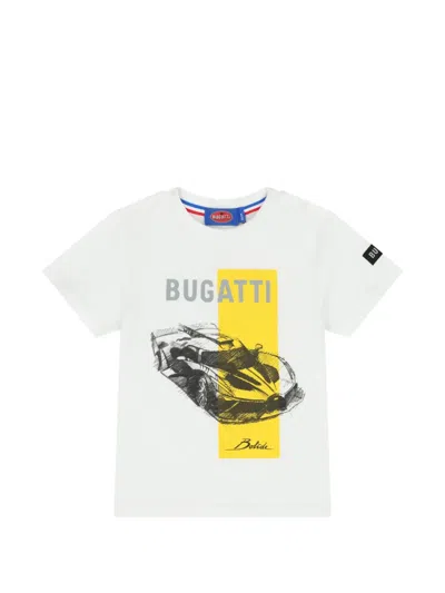 Bugatti T-shirt Mit Grafischem Print In Yellow